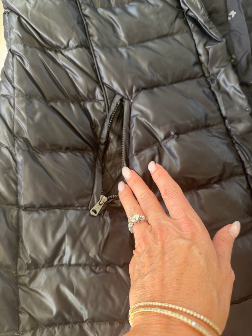 Weekend Max Mara L’Authentico Piumino Down Puffer Coat in Black - Picture 6 of 14